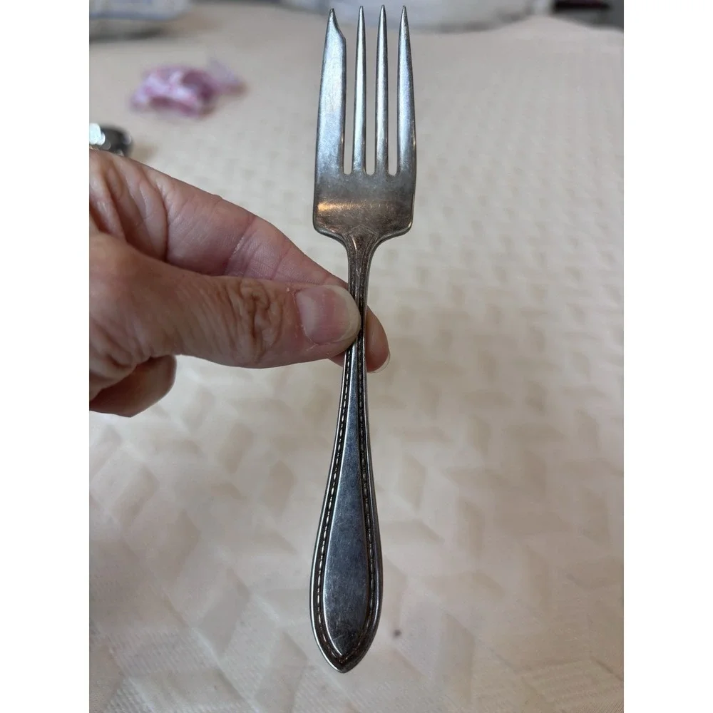 Vintage R Wallace Sectional Flatware Fork Lot (10)Dinner Forks Salad/Fish Forks